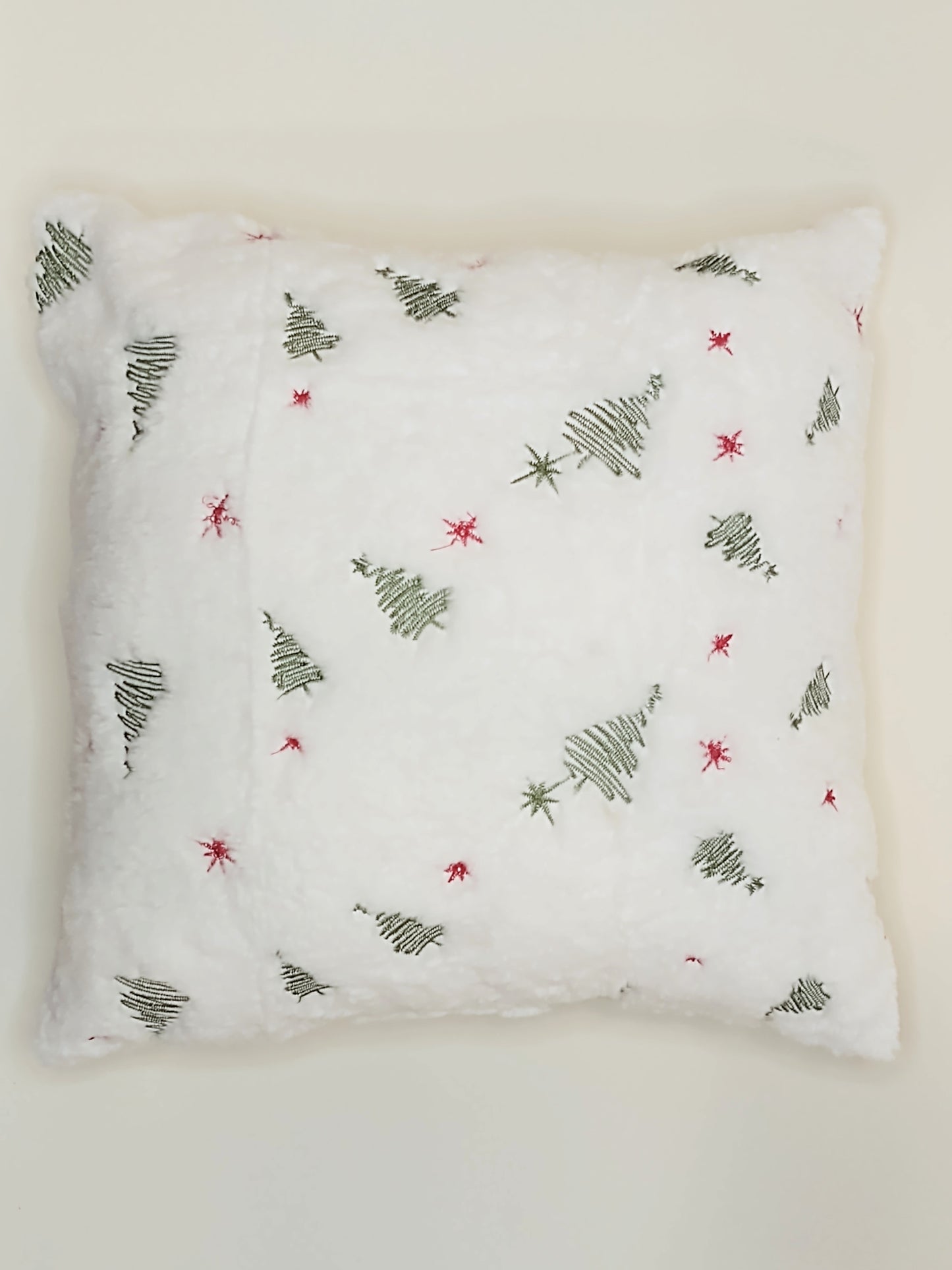 Christmas Tree Embroidered Pillow Cover