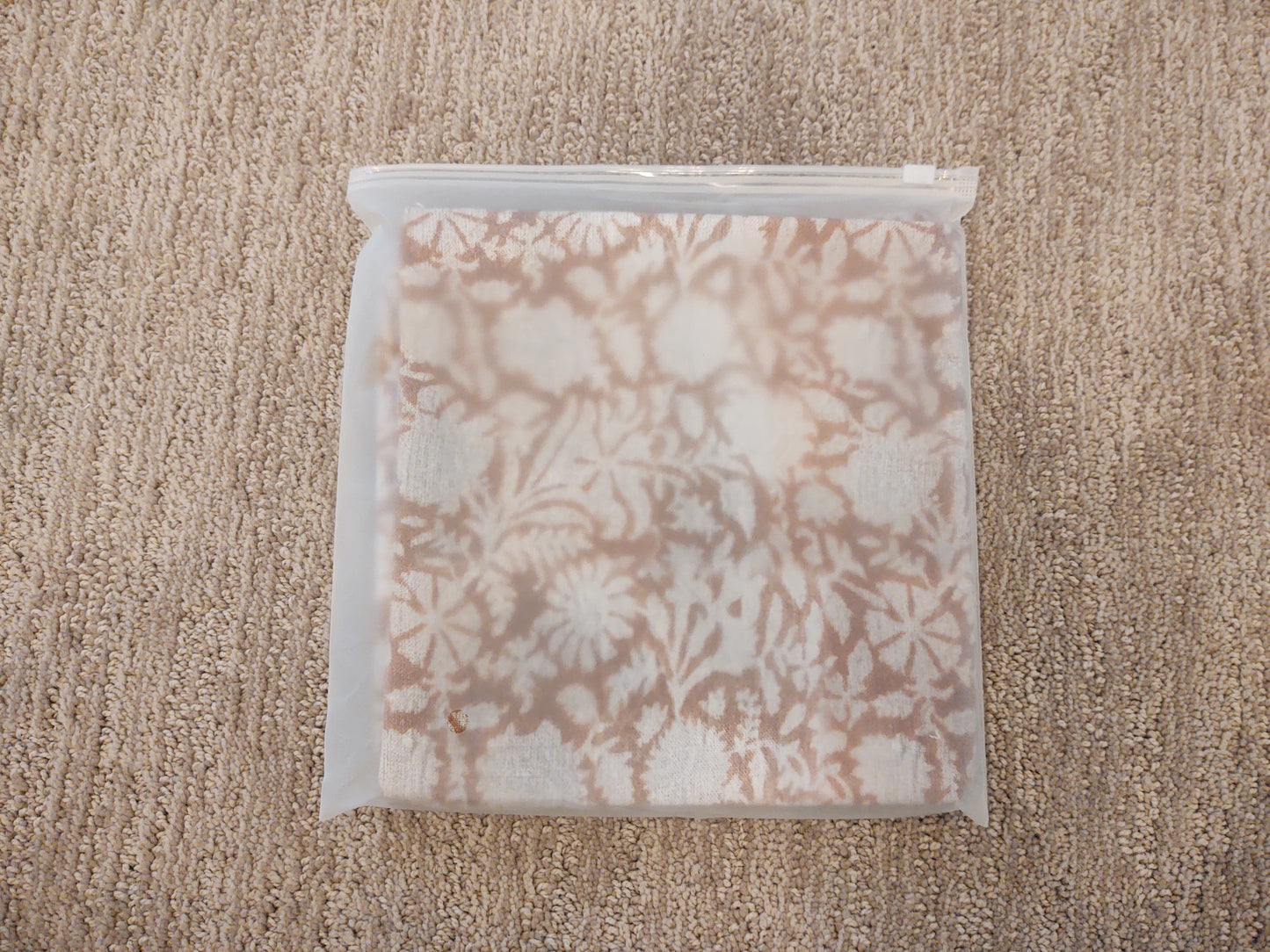 Brown and Gray Floral Pillow Cover