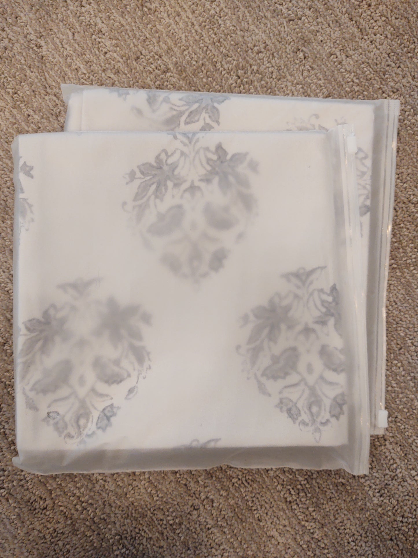 Blue/Gray Baroque Pillow Cover