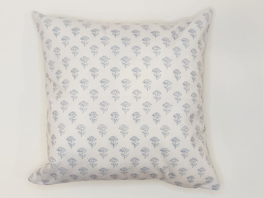 Blue Wildflower Pillow Cover